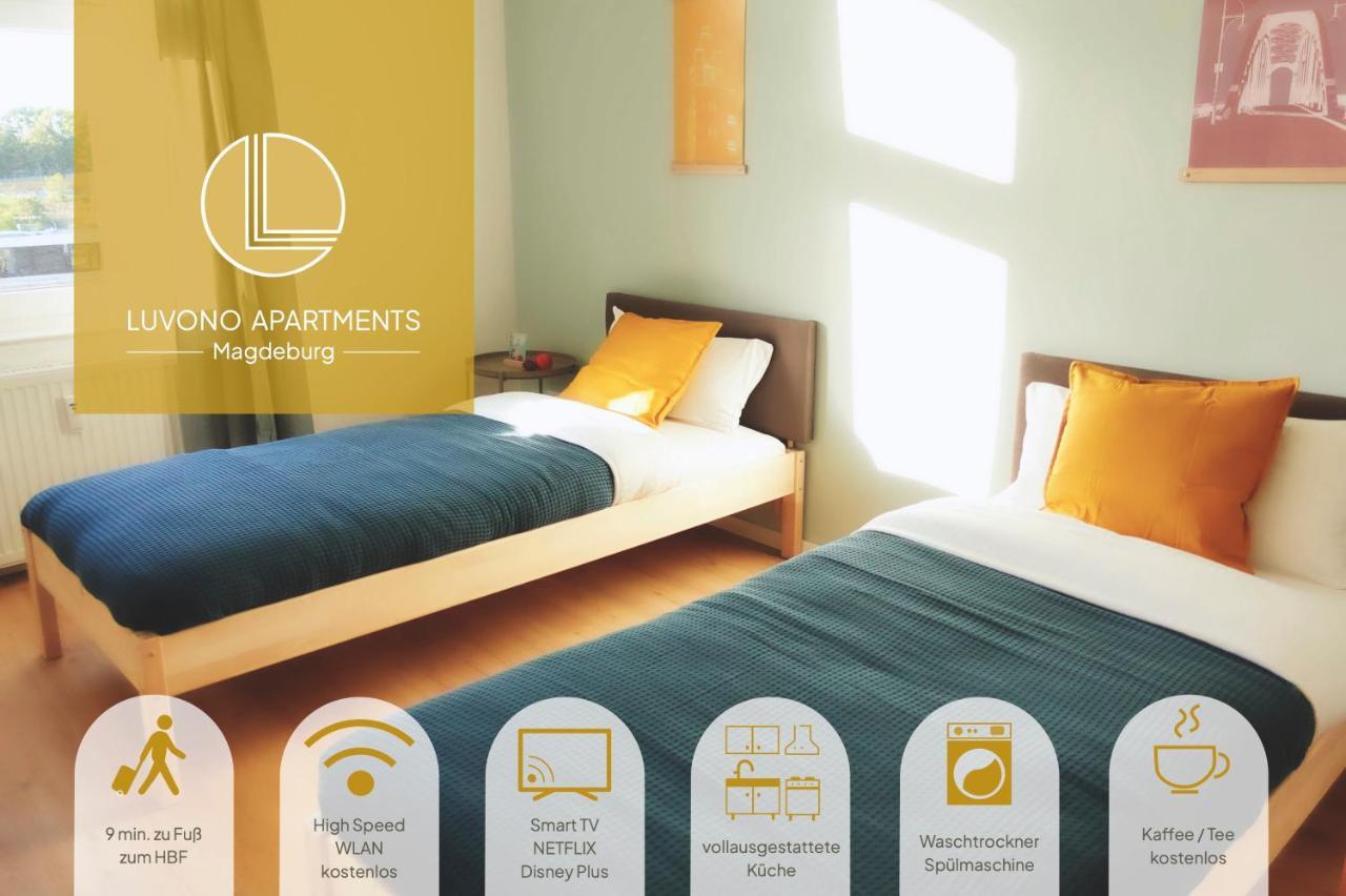 Luvono Apartments - 2 Schlafzimmer / Netflix / Disney+ Magdeburg Zewnętrze zdjęcie